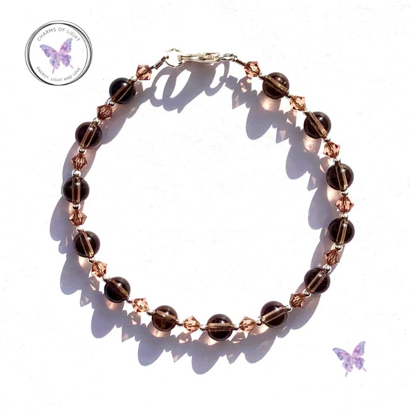 Smokey Quartz Crystal Bracelet